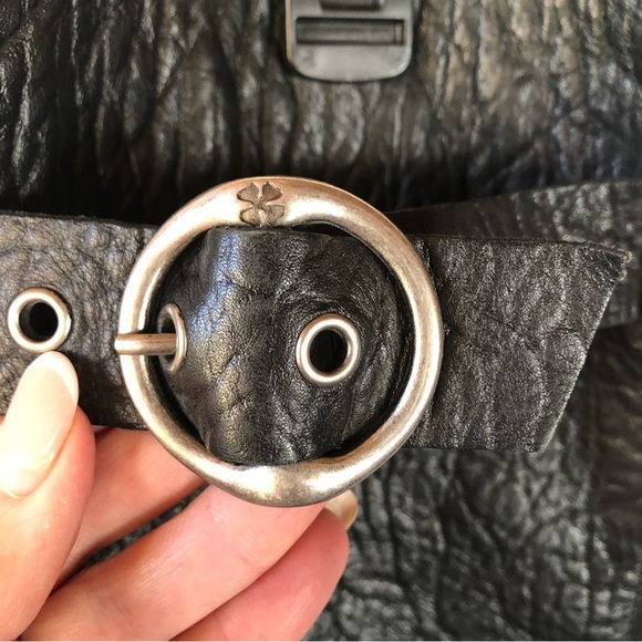 Lucky Brand Candice Black pebbled leather tall pull on boot size 8 - Picture 7 of 9